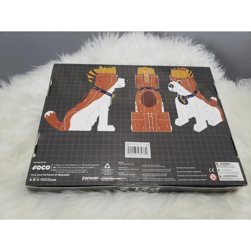 NEW WVU West Virginia Mountaineers‎ Mascot Musket 3D Puzzle Foco Gift NCAA Dog